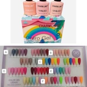 esmalte semi permanente charm limit tapa negra 10ml